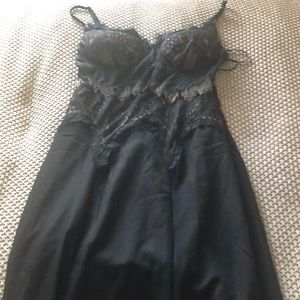 Beautiful black and nude lace dress